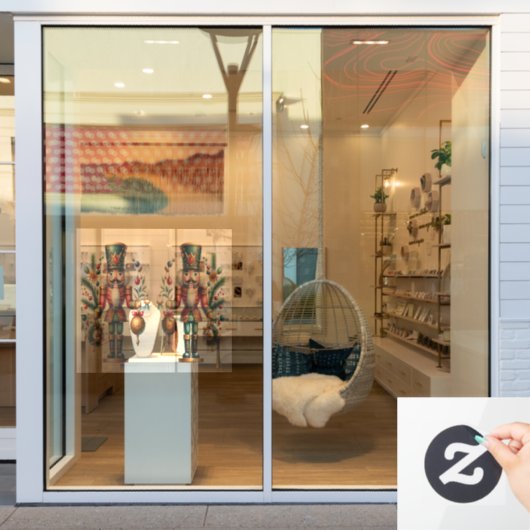 Festive Kerstmis Nutkraker Raamsticker (Winkelraam)