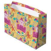 Festive kerstmis-pigs Medium Gift-tas Groot Cadeauzakje (Achterkant Gekanteld)