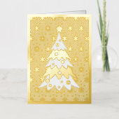 Festive kerstmis Premium - 5 x 7 Gold Folie Feestdagenkaart (Voorkant)
