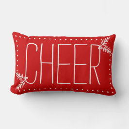 Festive Kerstmis Rode Witte Winterpiloot Kussen