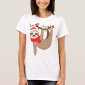 Festive Kerstmis-sleuf T-shirt (Voorkant)