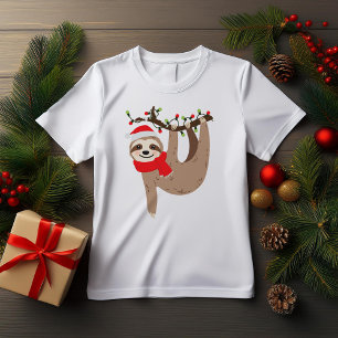 Festive Kerstmis-sleuf T-shirt