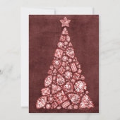 Festive Kerstmis Waterverf Cocktail Party Invita Kaart (Achterkant)