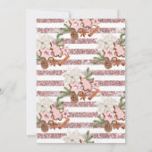 Festive Kerstmis Waterverf Cocktail Party Invita Kaart (Achterkant)