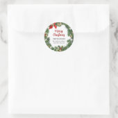 Festive kerstmis Wreater Return Address Label (Tas)