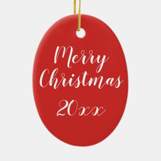 Festive kerstmis Zebra, rode groene Holly met adem Keramisch Ornament (Achterkant)