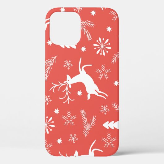 Festive Kerstnaadloos patroon Case-Mate iPhone Case (Achterkant)