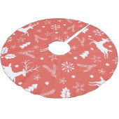 Festive Kerstnaadloos patroon Kerstboom Rok (Gekanteld)