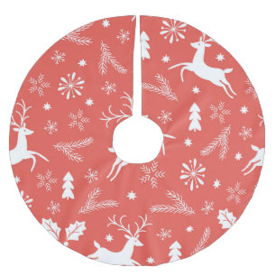 Festive Kerstnaadloos patroon Kerstboom Rok