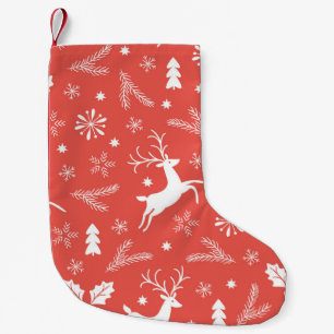 Festive Kerstnaadloos patroon Kleine Kerstsok