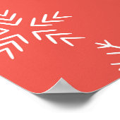 Festive Kerstnaadloos patroon Poster (Hoek)