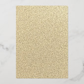 Festive kerstparty Foliage Red Gold Folie Uitnodiging (Achterkant)