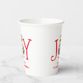 Festive kerstpas met de wereldpapierbekertjes papieren bekers (Links)