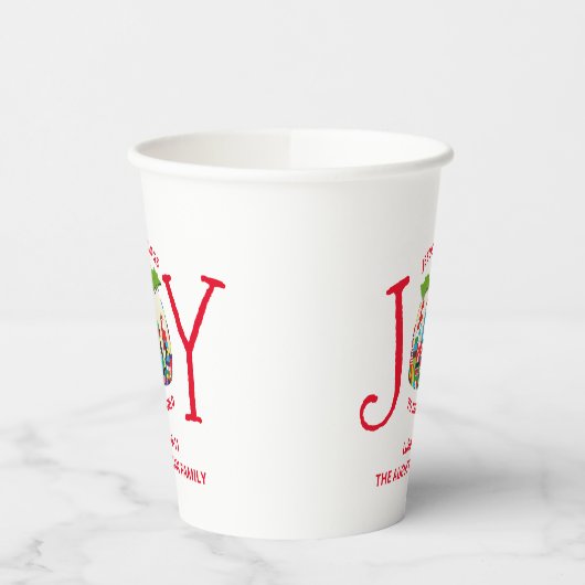 Festive kerstpas met de wereldpapierbekertjes papieren bekers (Links)