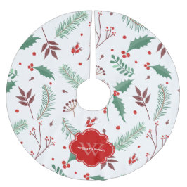 Festive kerstpattern Monogramed Kerstboom Rok