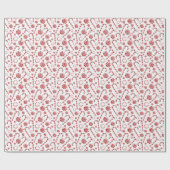 Festive kerstpeppermint getileerd patroon cadeaupapier (Vlak)