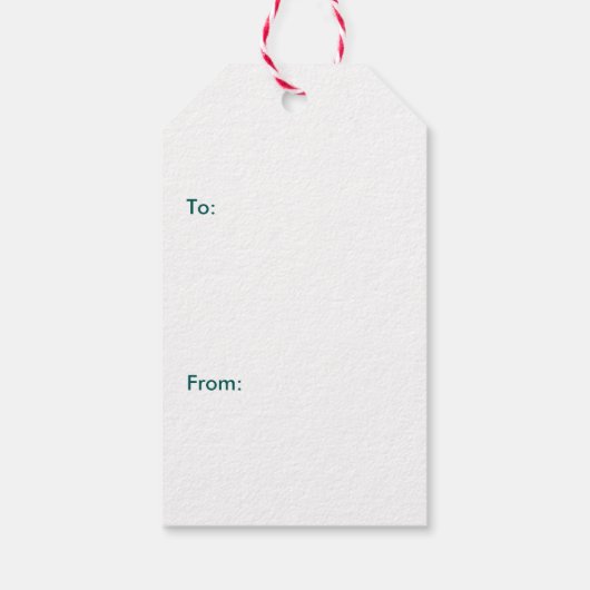 Festive kerstsleuf op maat cadeaulabel (Achterkant)