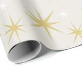 Festive kerststars-patroon cadeaupapier (Rol Hoek)