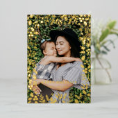 Festive kerstval Lijst Overlay Foto Folie Feestdagenkaart (Staand Voorkant)