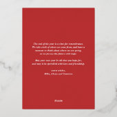 Festive kerstval Lijst Overlay Foto Folie Feestdagenkaart (Achterkant)