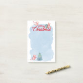 Festive-kerstvarken Post-it® Notes (Op bureau)