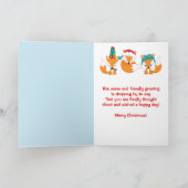 Festive kerstWoodland Fox Friends Feestdagen Kaart (Binnen)