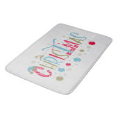 Festive-kerstwoordkunst Badmat (Gekanteld)