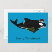 Festive Killer Whale Feestdagenkaart (Voorkant / Achterkant)