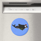 Festive Killer Whale Magneet (Insitu (Vaatwasser))