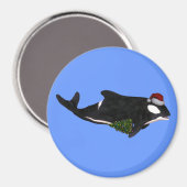 Festive Killer Whale Magneet (Voorkant / Achterkant)