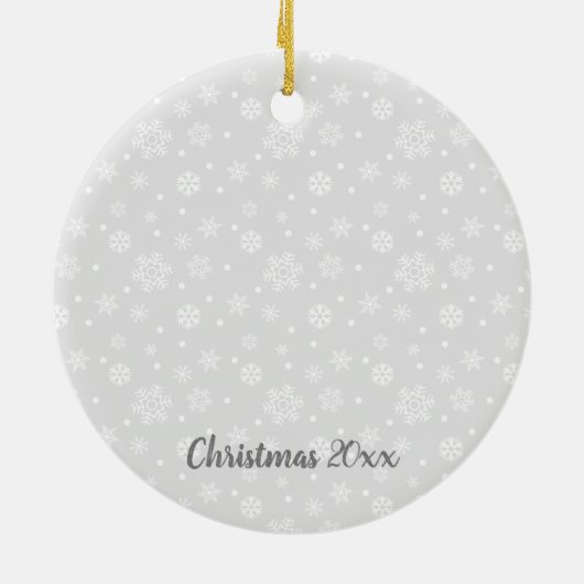 Festive Kinder zingende kerstkarolen Keramisch Ornament (Achterkant)