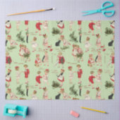Festive  Kinderen en kerstcadeautjes Tissuepapier (Craft)