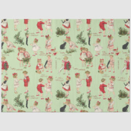 Festive Kinderen en kerstcadeautjes Tissuepapier