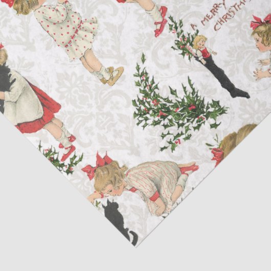 Festive  Kinderen en kerstcadeautjes Tissuepapier (Detail)