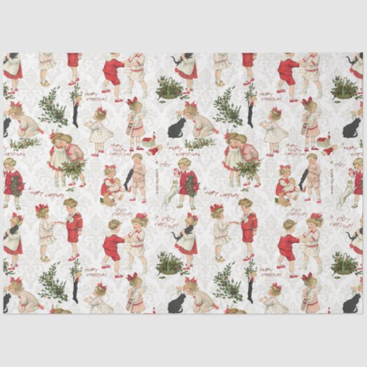 Festive  Kinderen en kerstcadeautjes Tissuepapier (Voorkant)