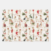 Festive  Kinderen & kerstfeestjes Inpakpapier Vel (Voorkant 3)