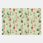 Festive  Kinderen & kerstfeestjes Inpakpapier Vel (Voorkant 2)