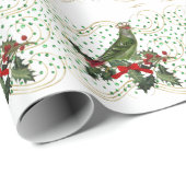 Festive King Bird Cadeaupapier (Rol Hoek)