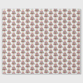 festive-koekjes voor het bakken, mevrouw Claus Cadeaupapier (Vlak)