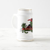 Festive Krampus Stein Bierpul (Voorkant links)