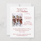 Festive  Lady Dancers kerstfeest Kaart (Achterkant)