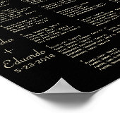 Festive Lantern met Pastel Black & Abriot Poster (Hoek)