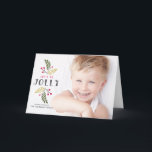 Festive Laten we Jolly Berries en Greenery Foto zi Feestdagen Kaart<br><div class="desc">Laten we alleen zijn! Stuur vakantiewensen met deze fotovakantiekaart. Het bevat moderne typografie met grijze en bessenaccenten. Personaliseer u door uw eigen gegevens toe te voegen.</div>
