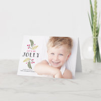 Festive Laten we Jolly Berries en Greenery Foto zi