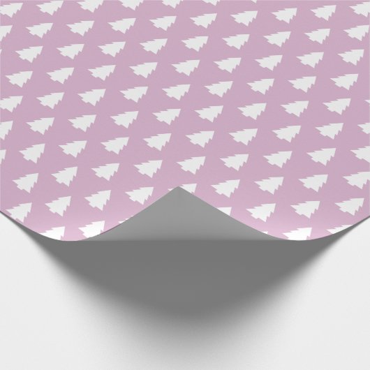 Festive Lavender White kerstboomstructuur Cadeaupapier (Hoek)