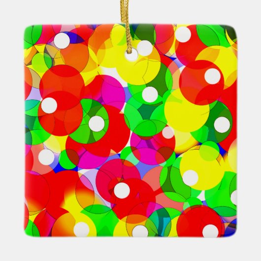 Festive leuke belletje kunst keramisch ornament (Voorkant)