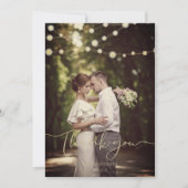 Festive Light Wedding Gold Custom Whimsical Script (Voorkant)