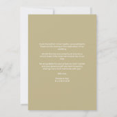 Festive Light Wedding Gold Custom Whimsical Script (Achterkant)