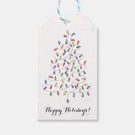 Festive Lights Cadeaulabel