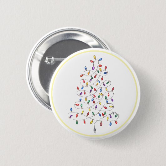 Festive Lights Ronde Button 5,7 Cm (Voorkant /achterkant)